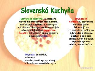 Slovenská Kuchyňa