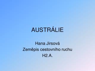 AUSTRÁLIE