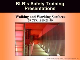 BLR’s Safety Training Presentations