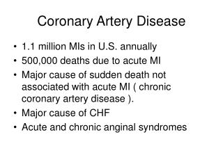 Coronary Artery Disease