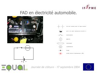 FAD en électricité automobile.