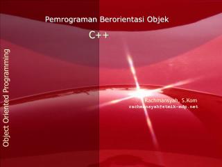 cout untuk menampilkan suatu informasi ke layar monitor. contoh : cout&lt;&lt;“C++”;