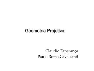 Geometria Projetiva