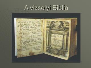 A vizsolyi Biblia