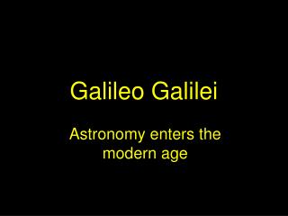 Galileo Galilei