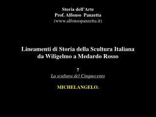 Storia dell’Arte Prof. Alfonso Panzetta (alfonsopanzetta.it)