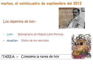 m artes , el veinticuatro de septiembre del 2012