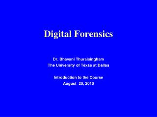 Digital Forensics