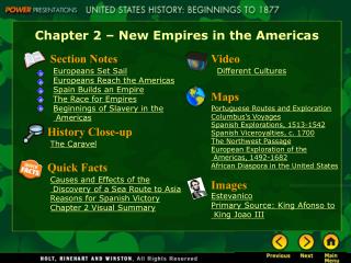 Chapter 2 – New Empires in the Americas