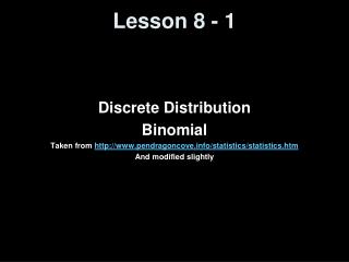 Lesson 8 - 1