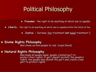 Political Philosophy