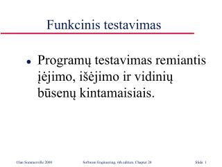 Funkcinis testavimas