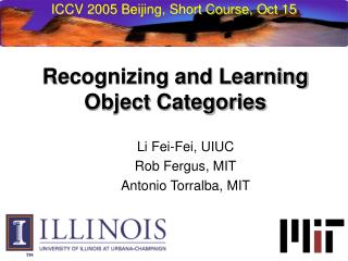 ICCV 2005 Beijing, Short Course, Oct 15