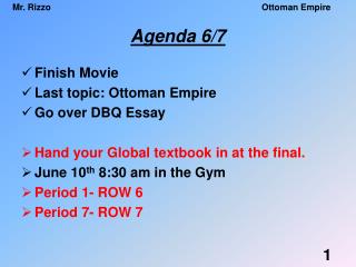 Agenda 6/7