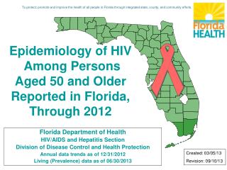 Florida Department of Health HIV/AIDS and Hepatitis Section