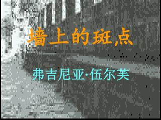 墙上的斑点