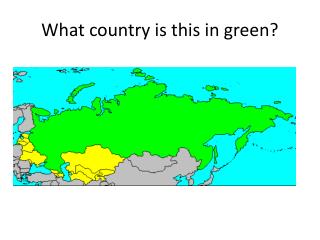 What country is this in green?