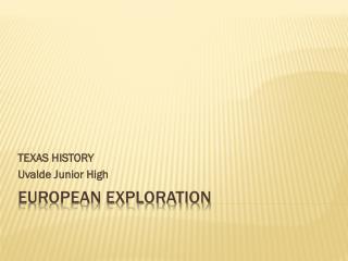 European Exploration