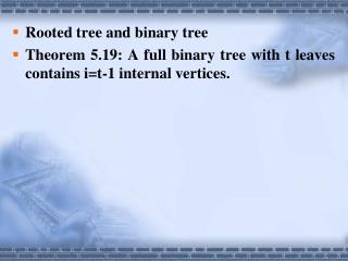 Rooted tree and binary tree