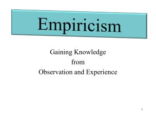 Empiricism