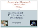 Co-operative Education Career Action CECA