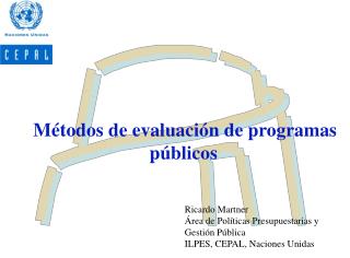 Métodos de evaluación de programas públicos