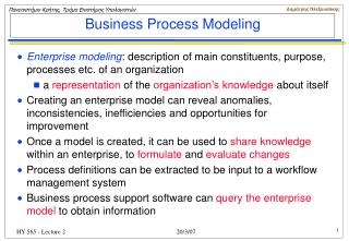 Business Process Modeling