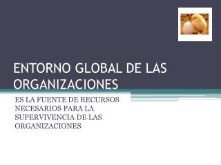 ENTORNO GLOBAL DE LAS ORGANIZACIONES