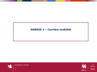 ANNEXE 2 – Carrière- mobilité