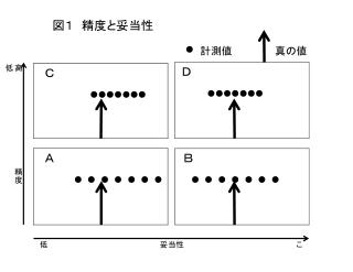 図１　精度と妥当性