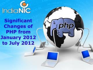 Significant Changes of PHP from January 2012 to July 2012