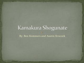 Kamakura Shogunate