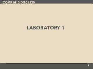 Laboratory 1