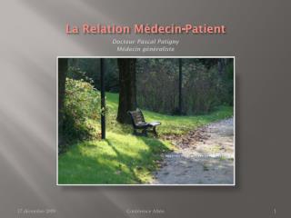 La Relation Médecin-Patient