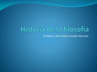 Història de la filosofia