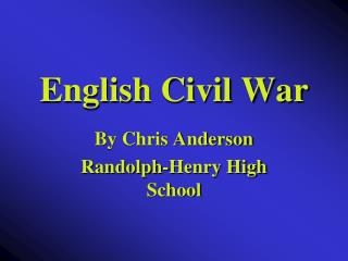 English Civil War