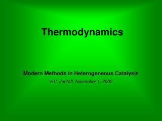 Thermodynamics