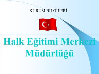 Halk Eğitimi Merkezi Müdürlüğü