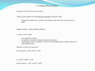 Chapter 1-9 Math Notes PH