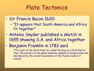 Plate Tectonics