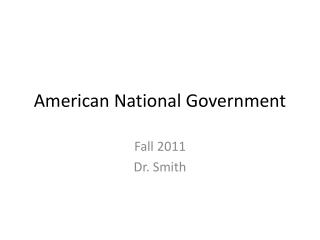 American National Government