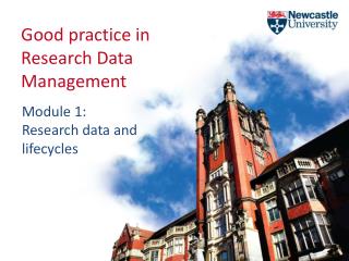 Good practice in Research Data Management