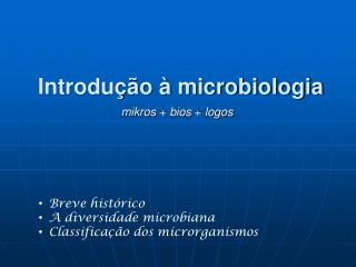Introdução à microbiologia