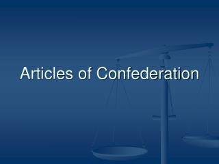 Articles of Confederation