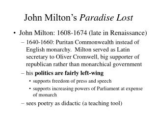 John Milton’s Paradise Lost