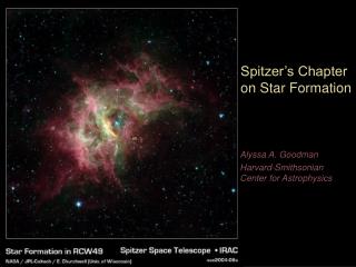 Spitzer’s Chapter on Star Formation