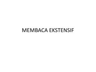MEMBACA EKSTENSIF