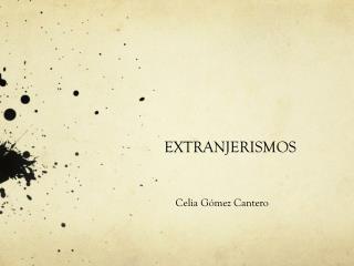 EXTRANJERISMOS