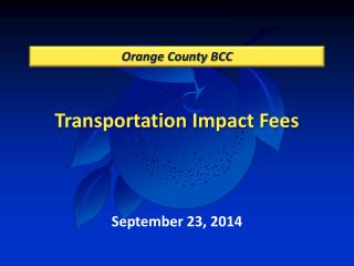 Transportation Impact Fees