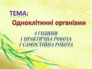 Тема:
